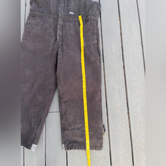 Walls Work Wear Overalls Men’s Large Short Black Insulated Canvas Bib - Picture 13 of 14